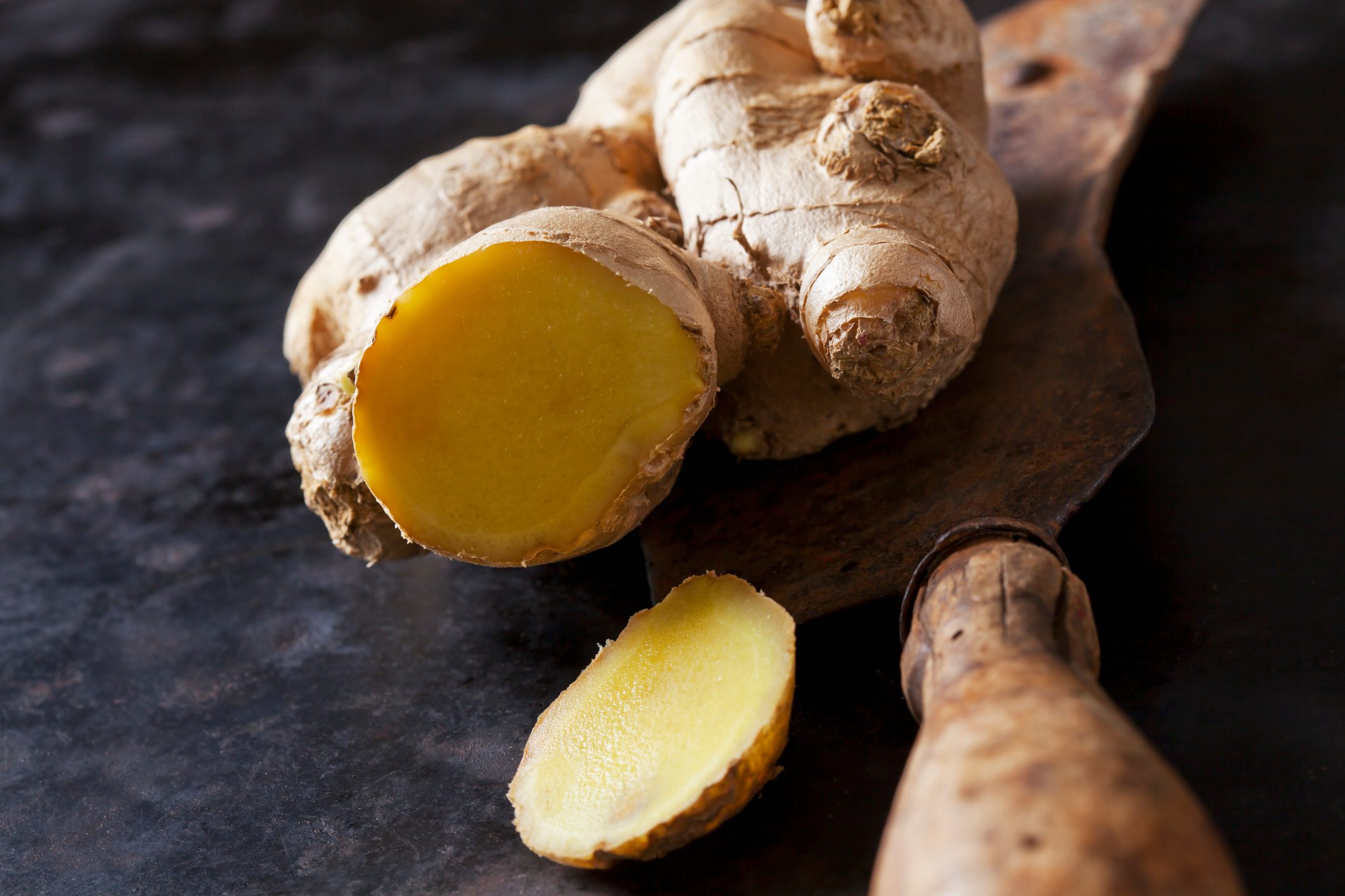 ginger root sliced