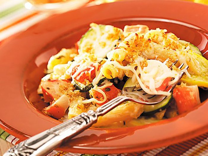 crab penne casserole