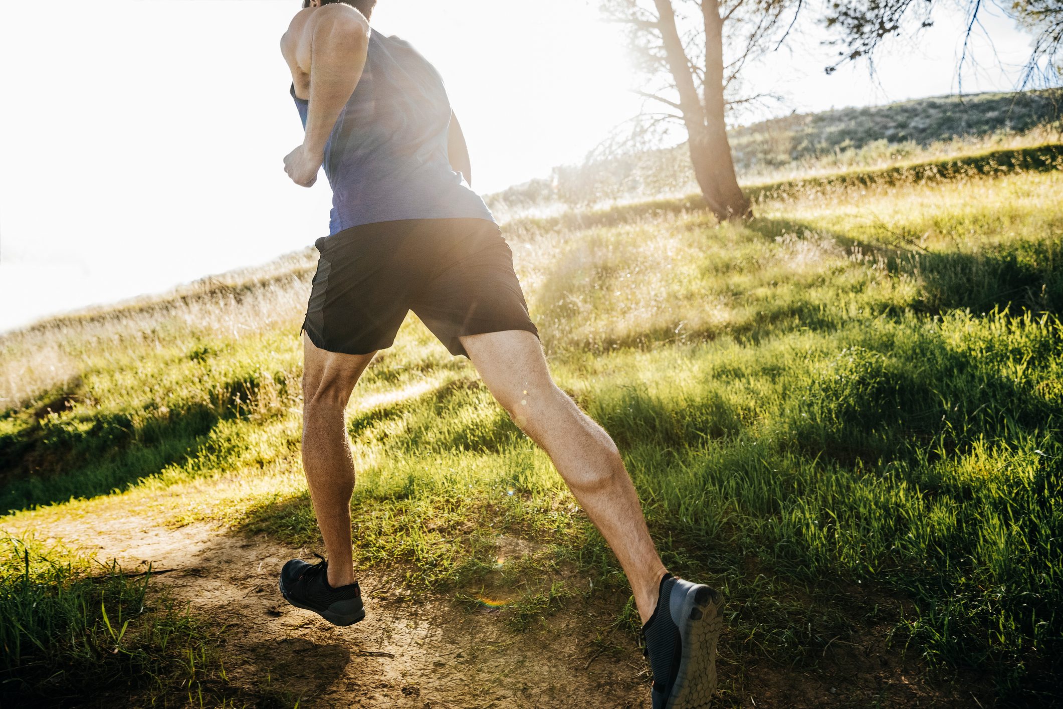 man running outside for exercise