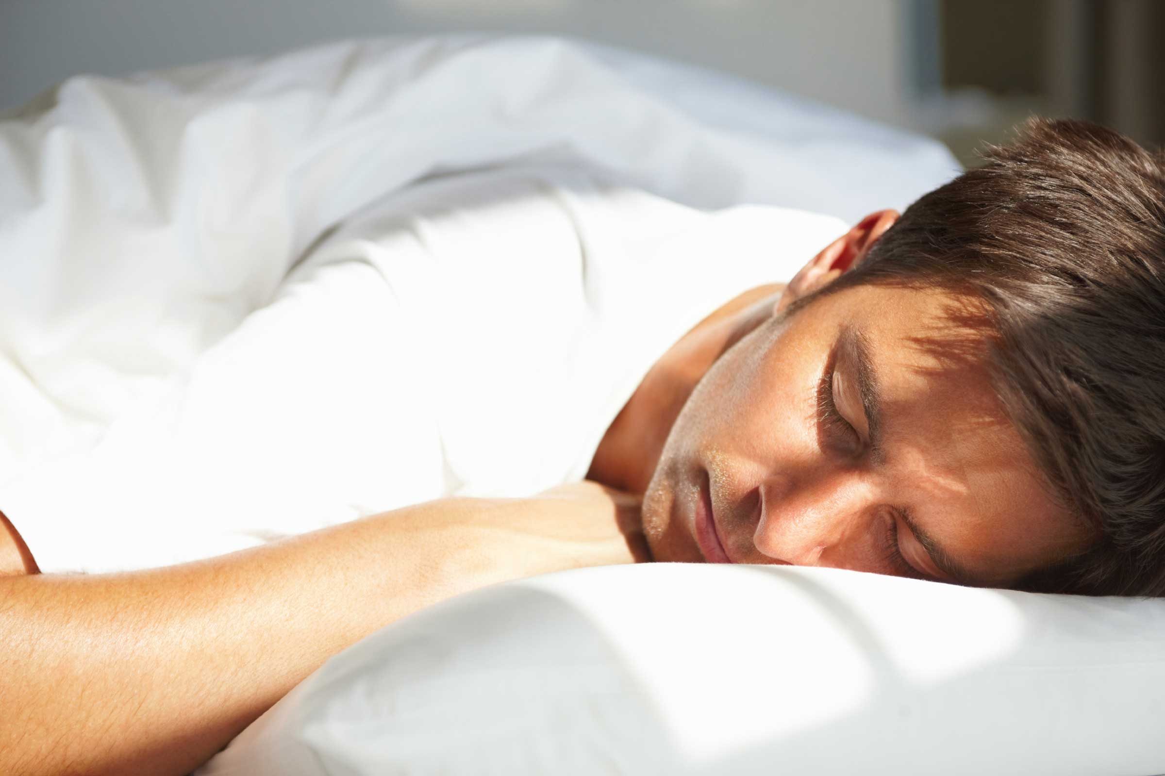 man sleeping