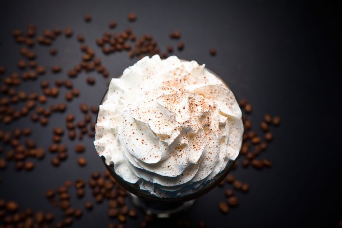 dollop of whipped cream