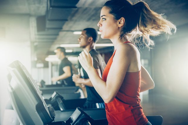 people exercising at gym