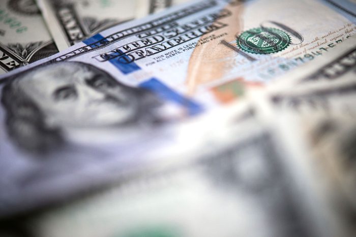 Piles of cash