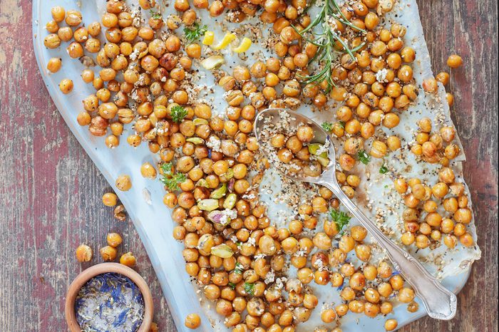 Roasted chickpeas.