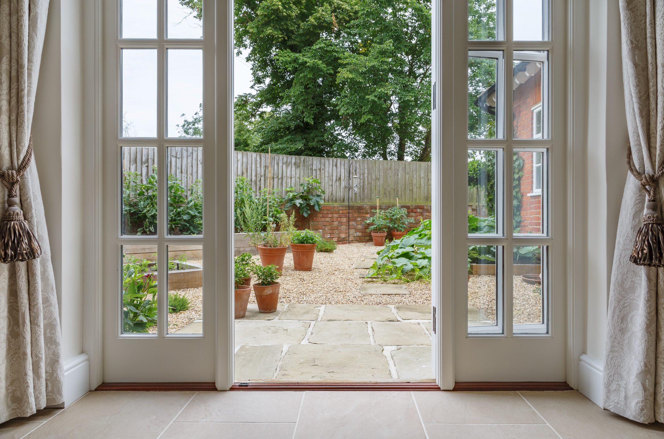 view of backyard from inside home