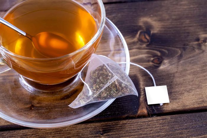 Cup of hot tea.