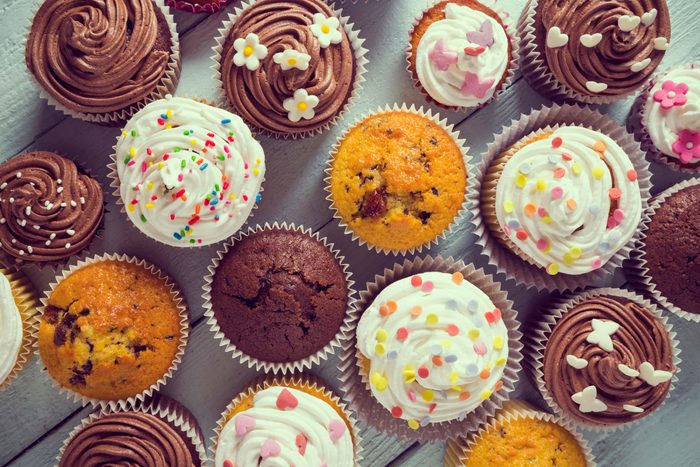 An assortment of cupcakes