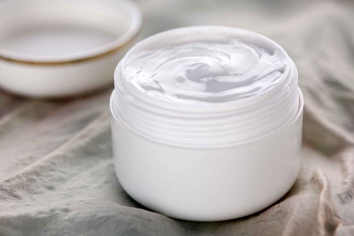 A bottle of cream