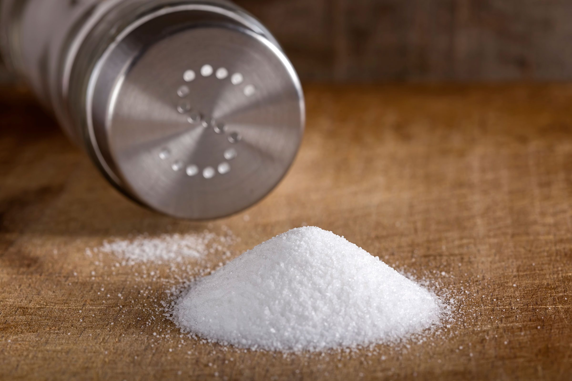 salt shaker spilling salt