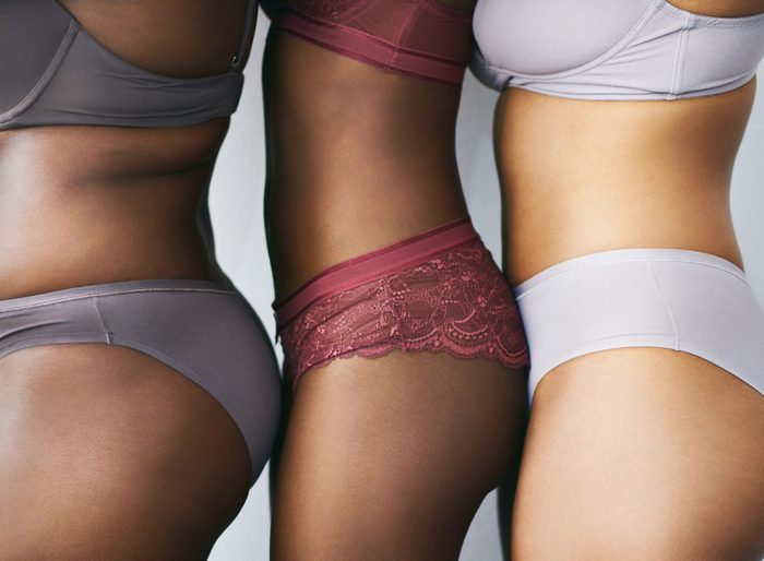 close up of women in underwear