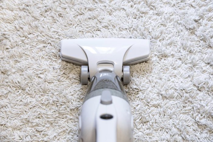 vacuum on carpet