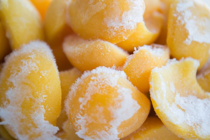 frozen peaches