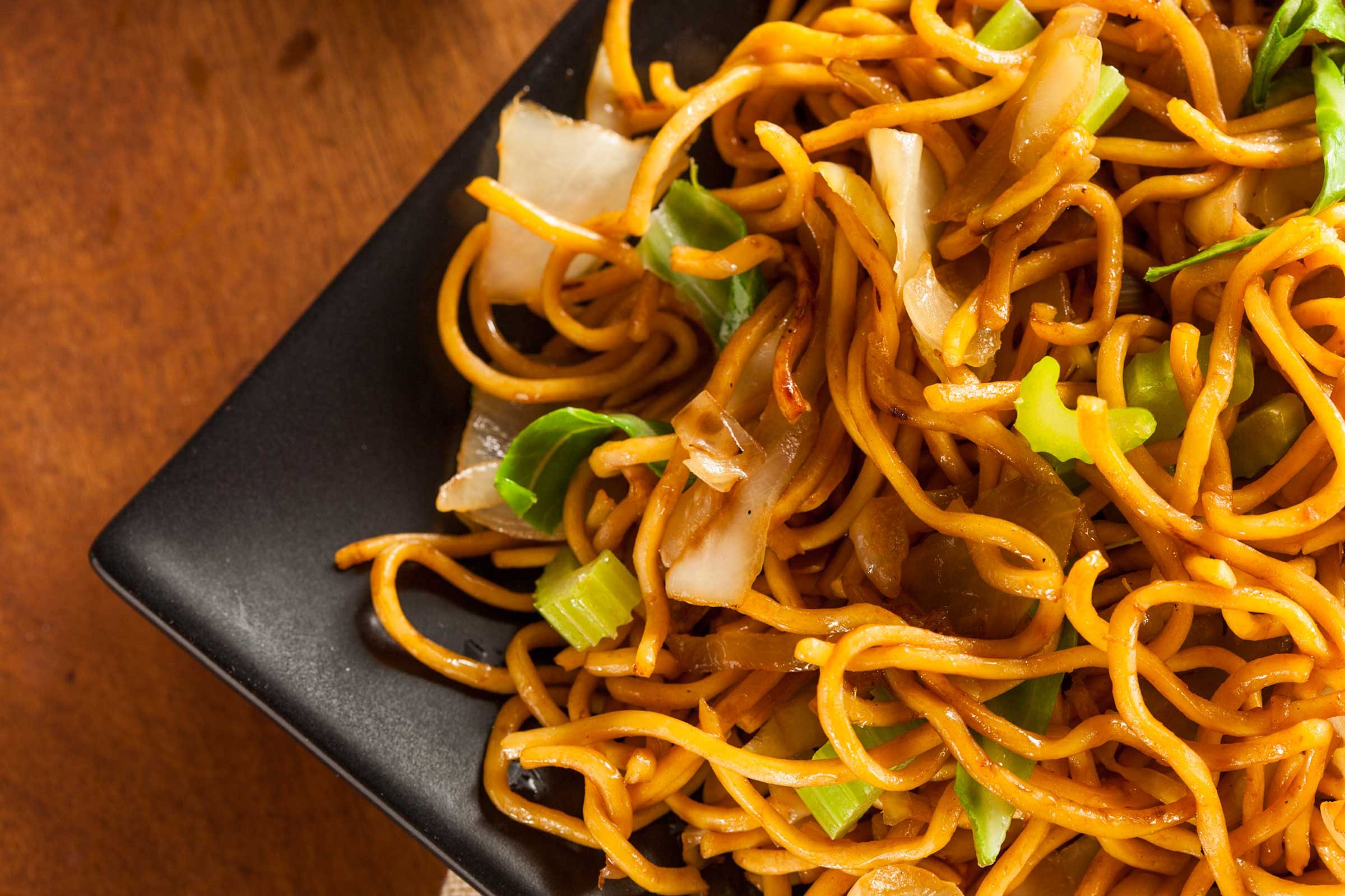 plate of Asian noodles