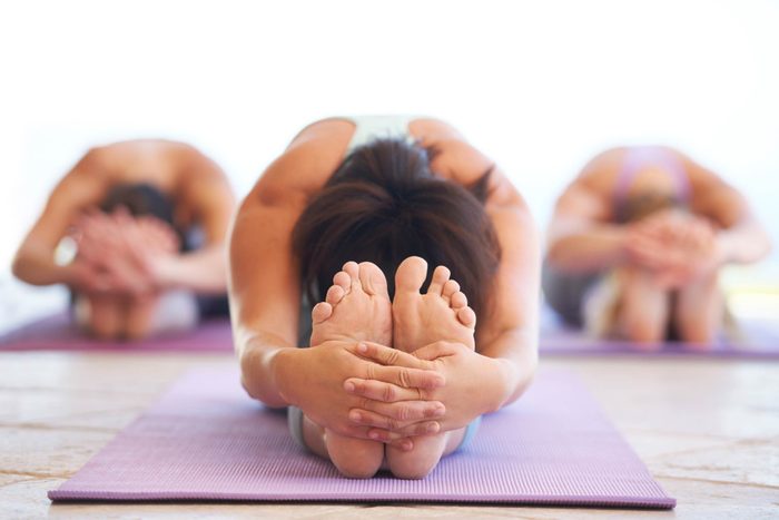 Yoga class.