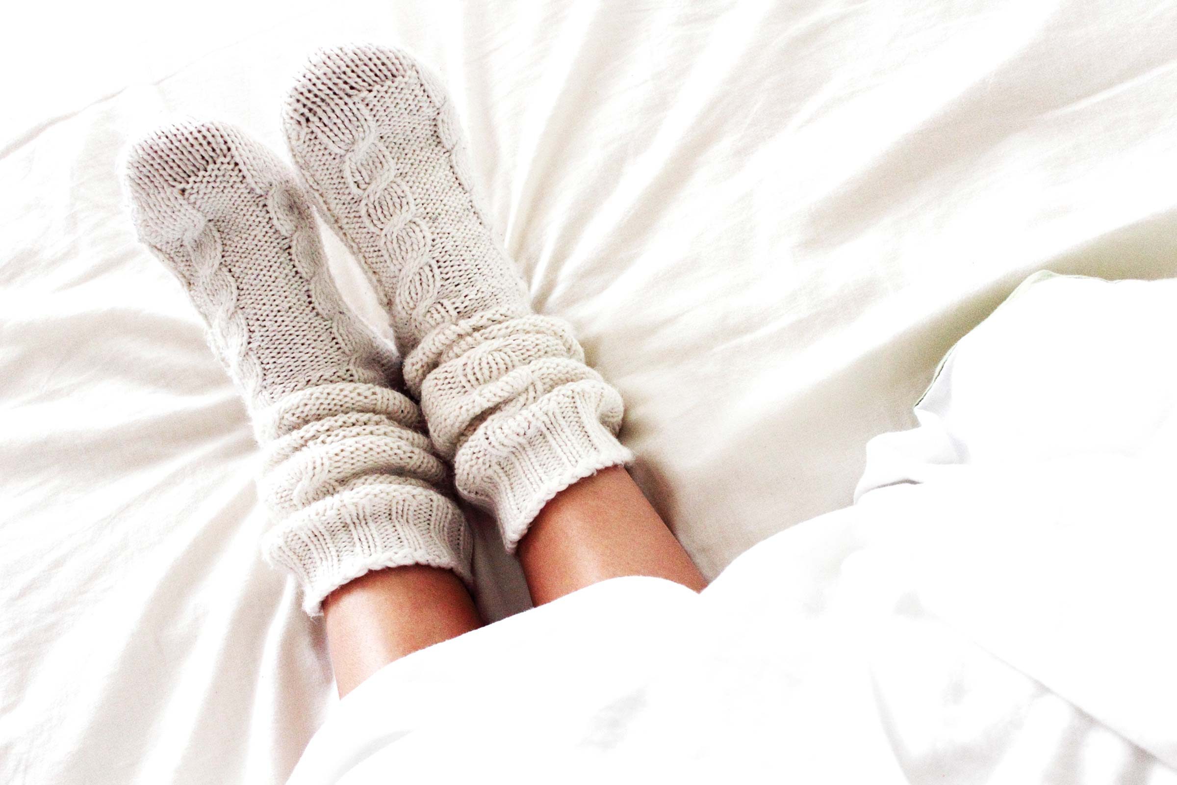 feet in socks