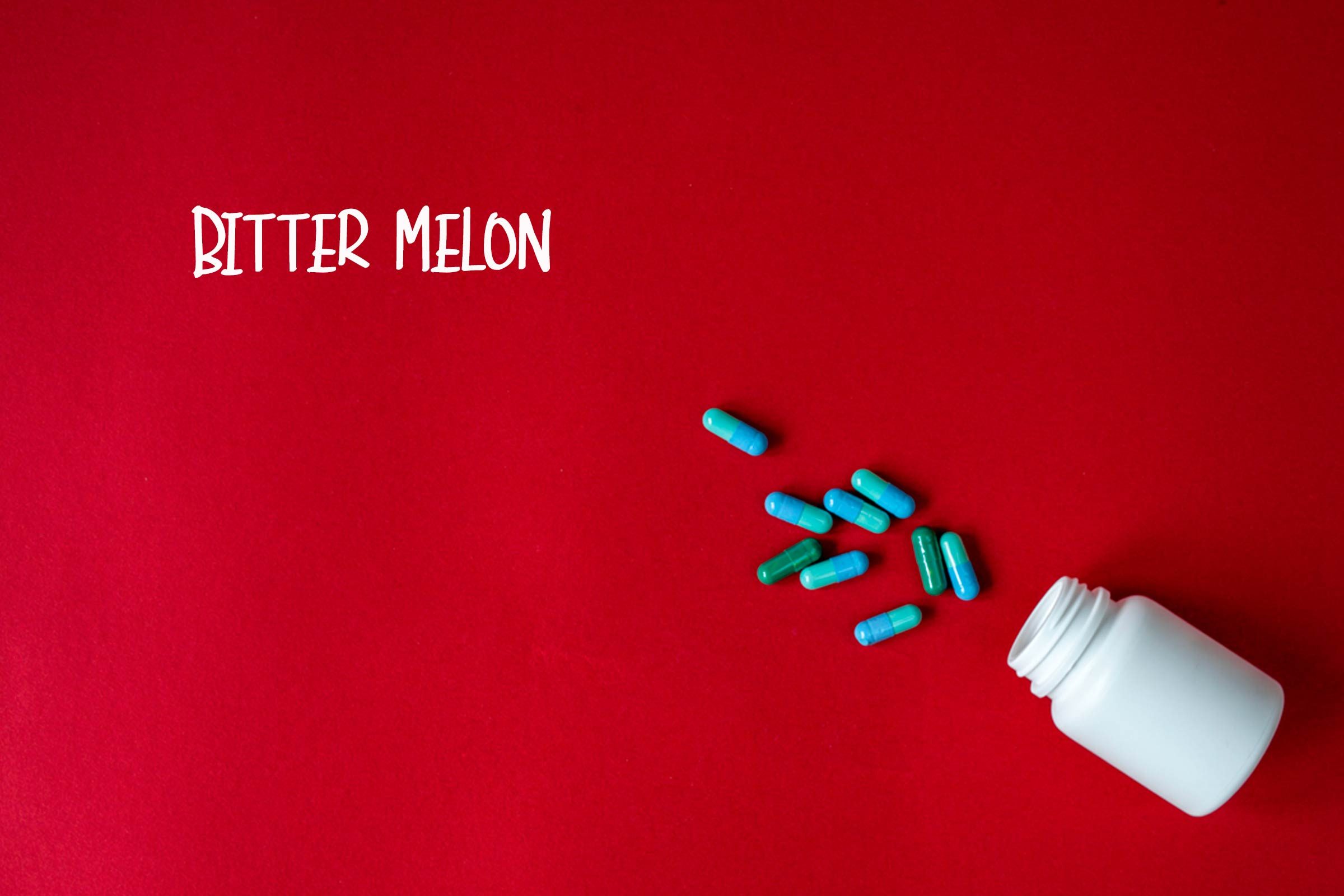 Bitter melon supplements. 