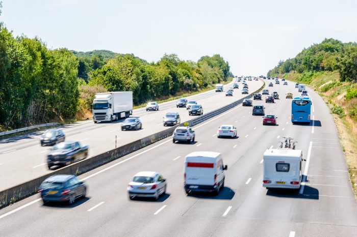 crowded highway