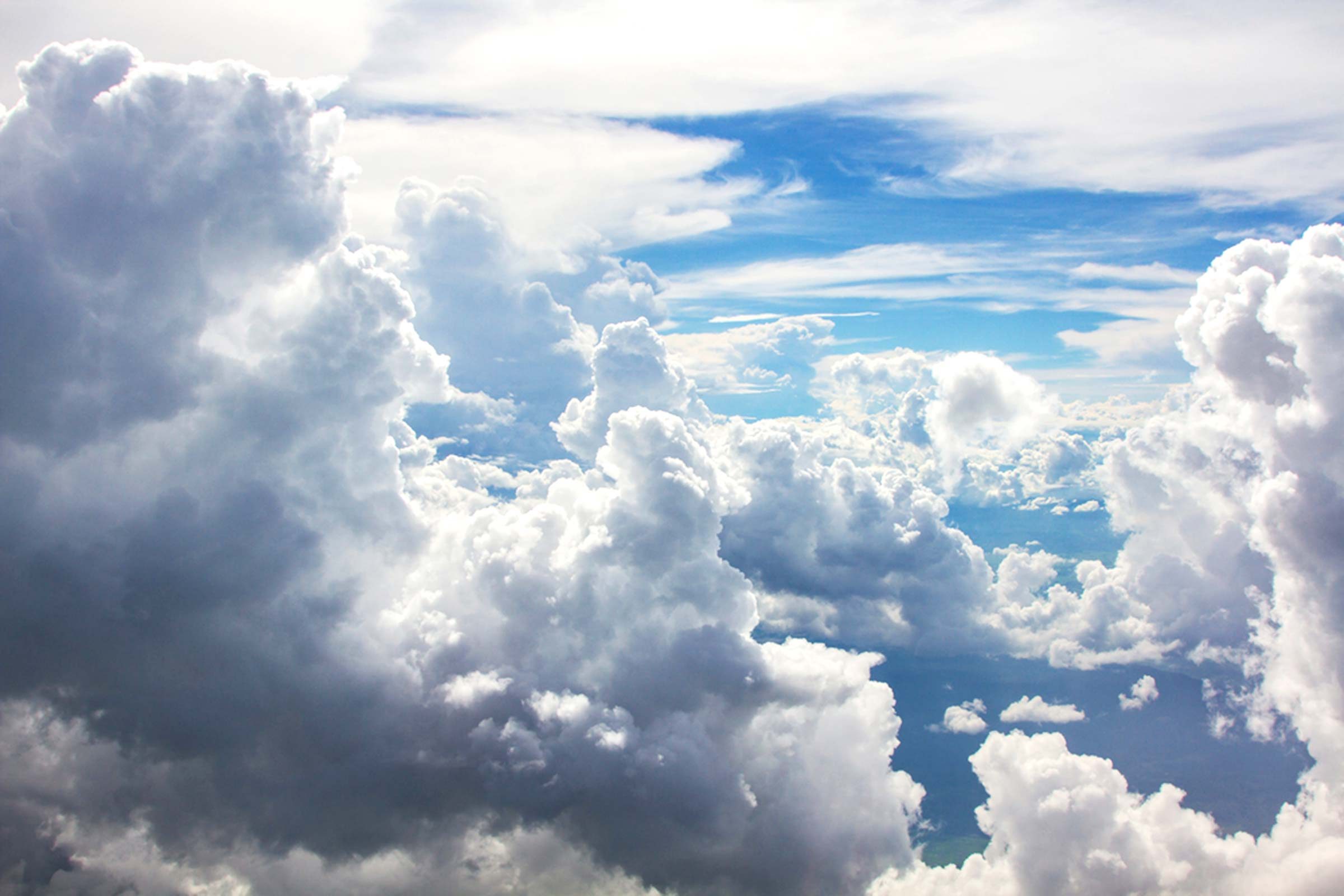 cloudy skies