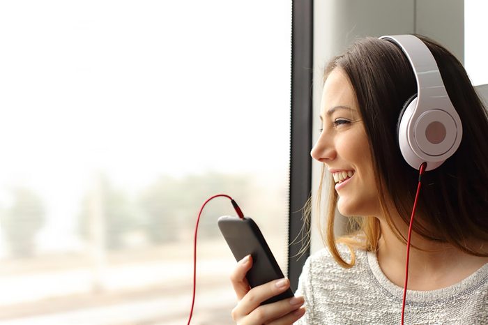 Listening to head phones