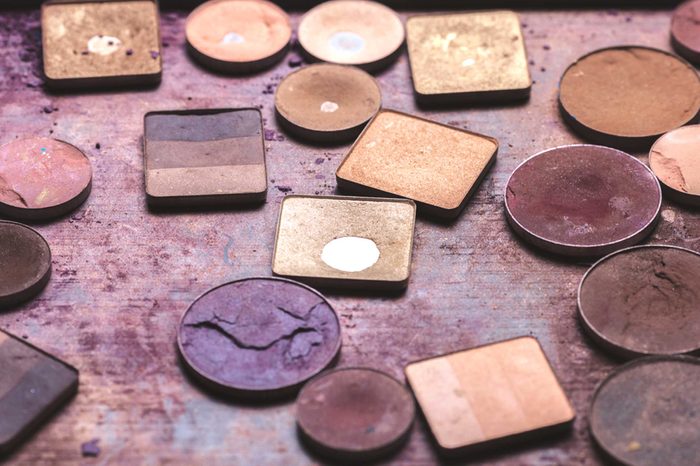 Old blushes and bronzers.