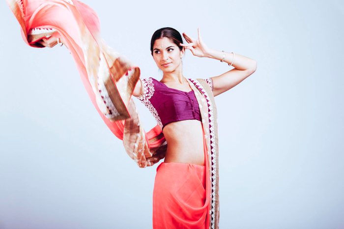 Belly dancer in a pose