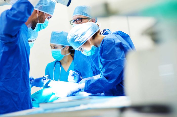 surgeons operating