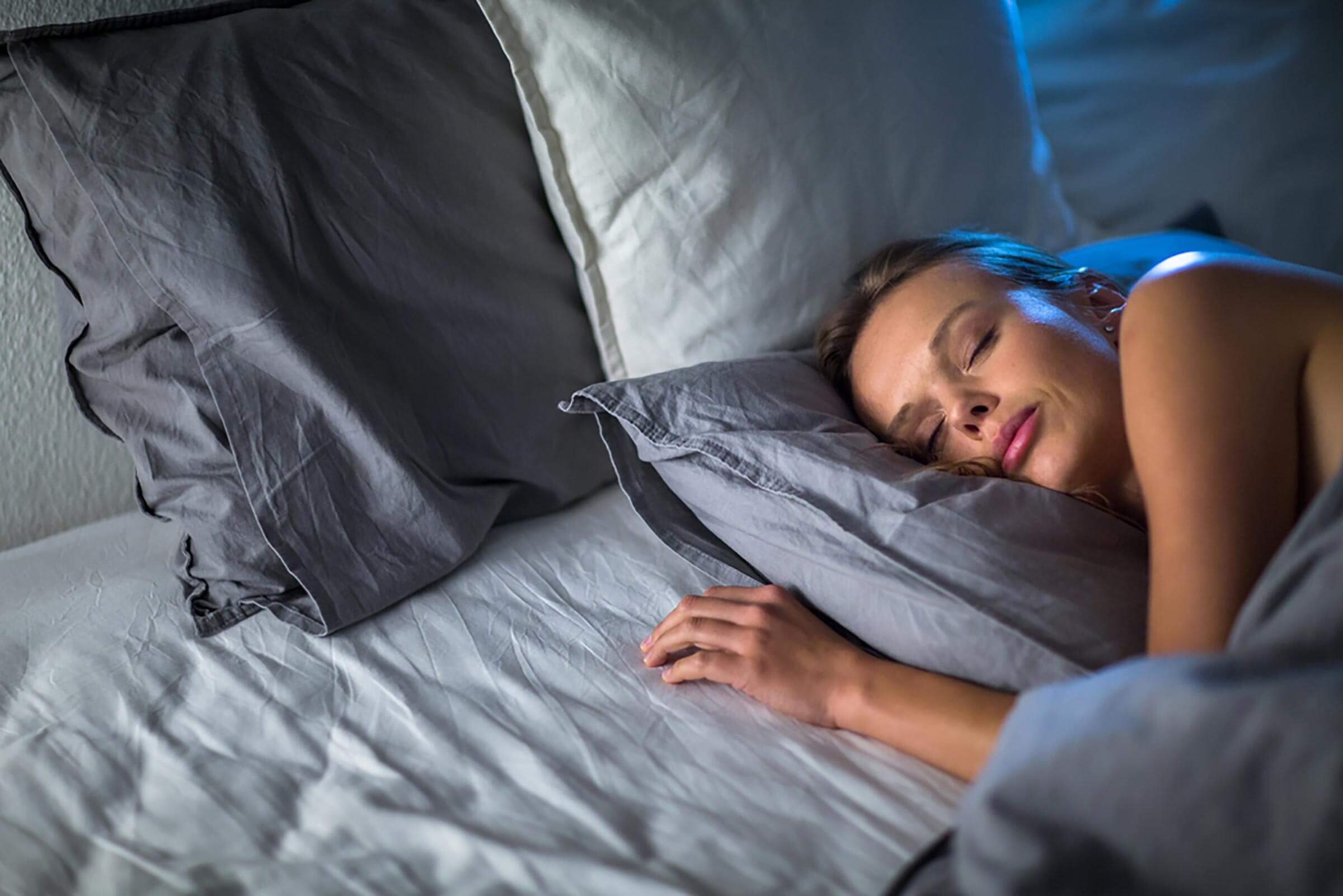 woman in bed sleeping