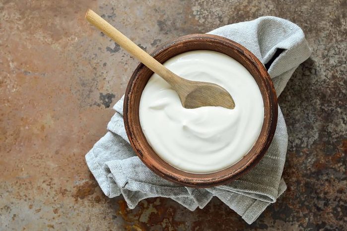 bowl of yogurt