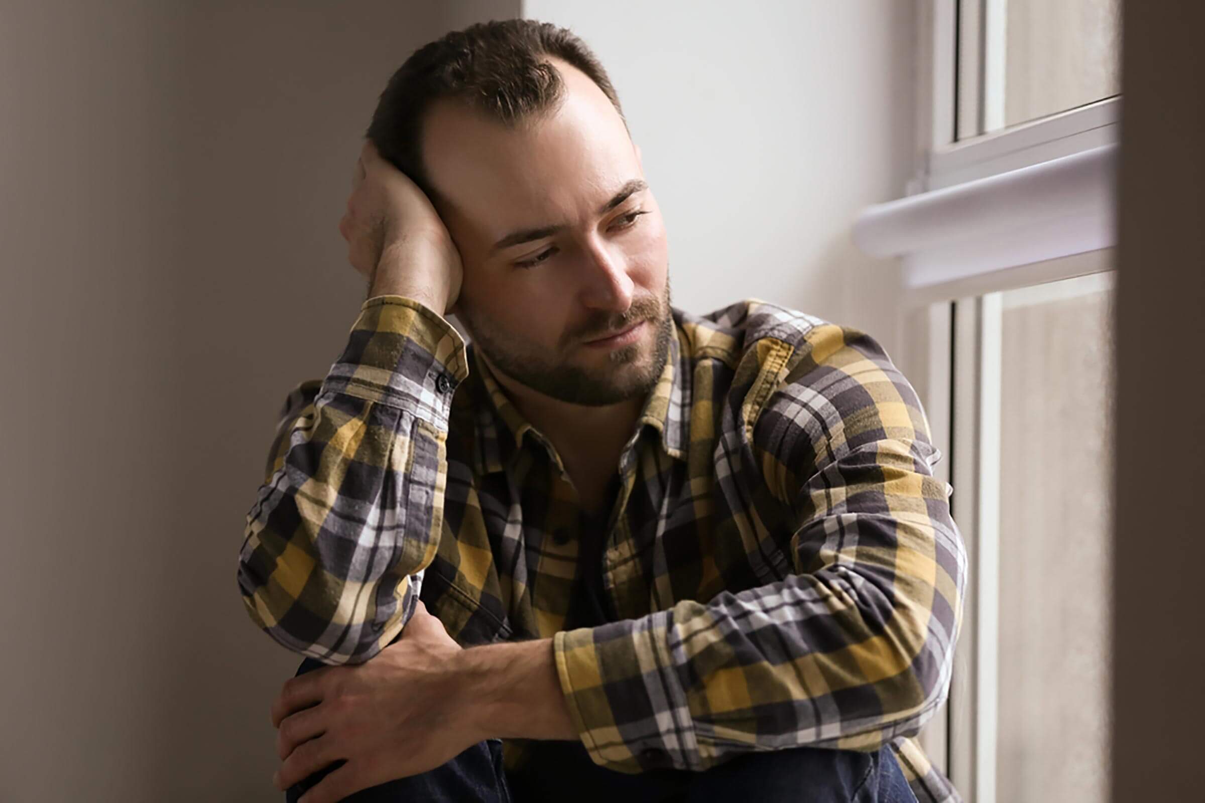 man with depression