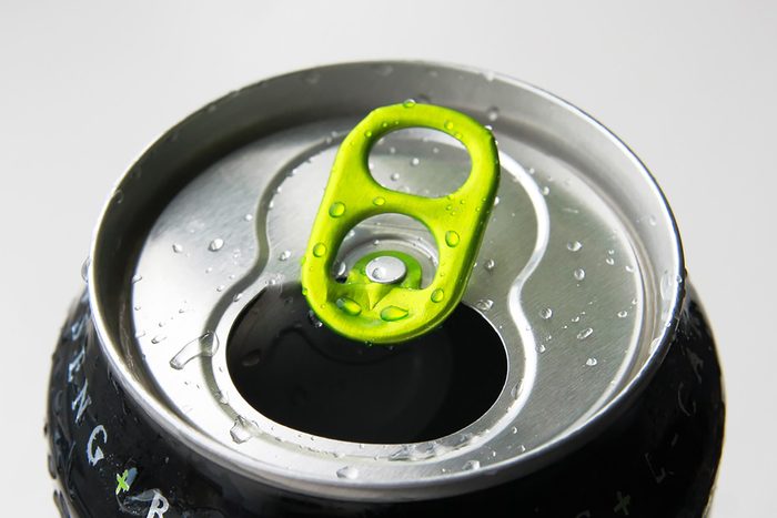 top of an energy drink can