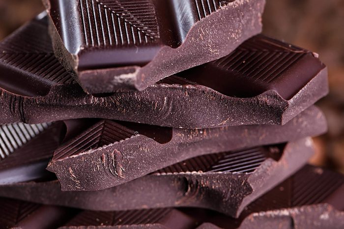 chunks of dark chocolate