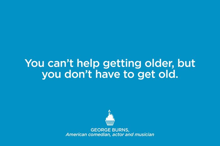 Comedian George Burns.