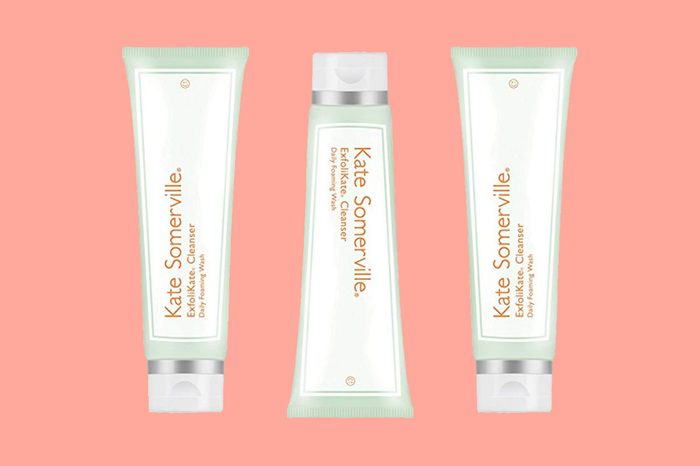 Tubes of Katie Somerville brand skin cleansers
