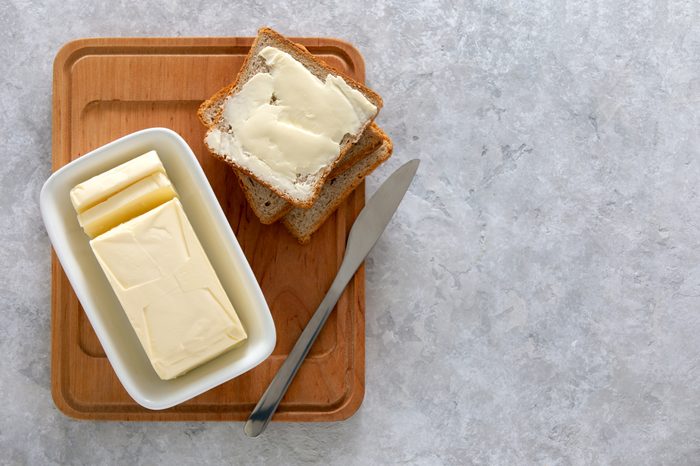 butter and toast overhead