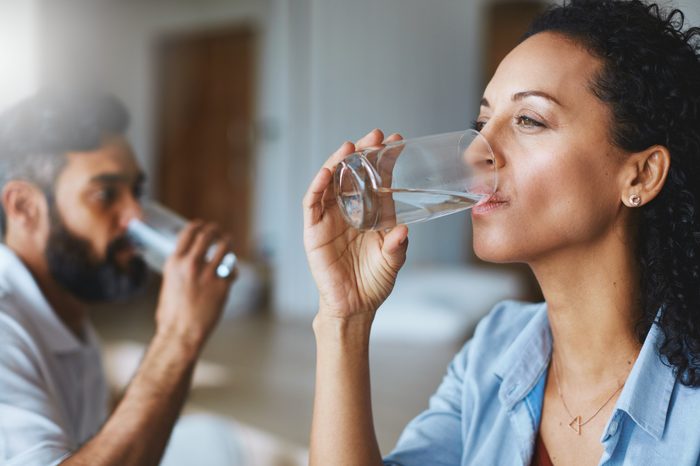drinking water