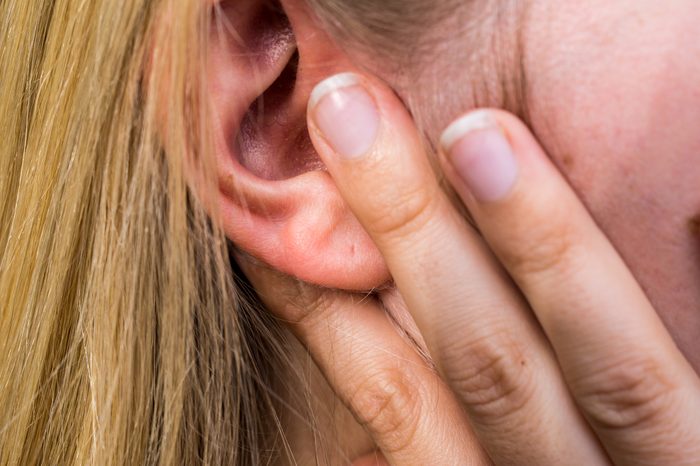 closeup of ear