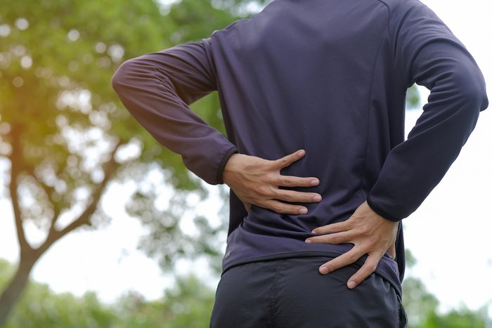 man with lower back pain