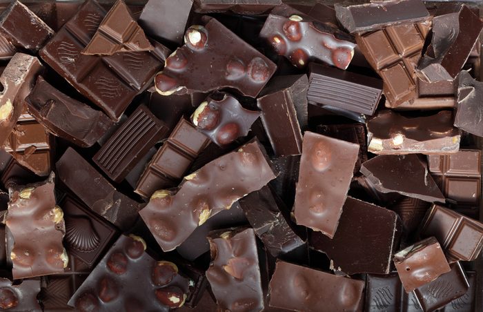 mix of chocolate bar pieces