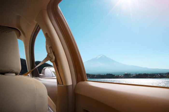 View from car window