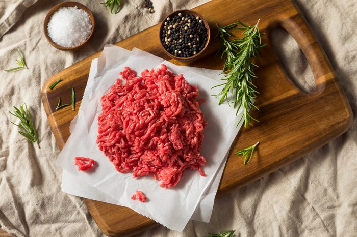 red ground beef