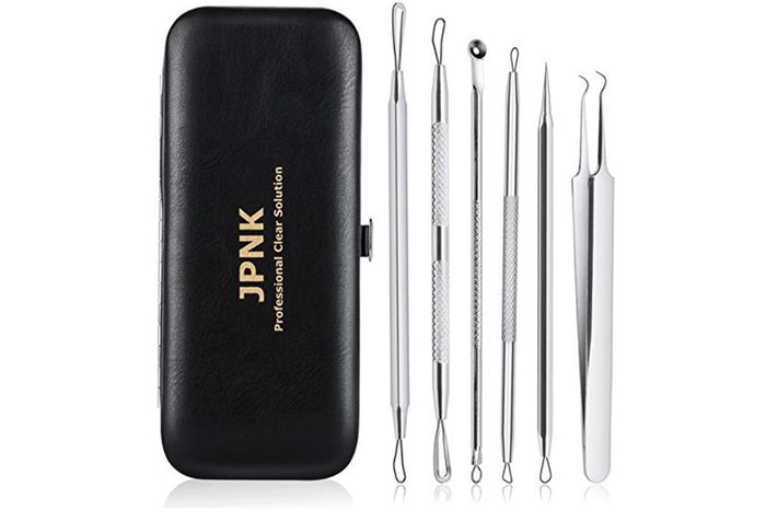 Extracting tools for popping a pimple.
