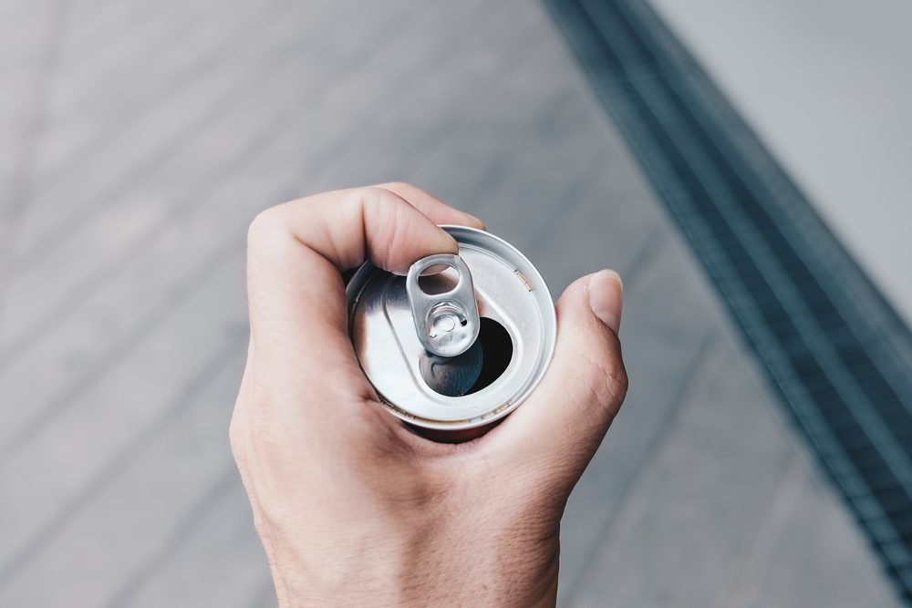 Ring pull aluminum of can