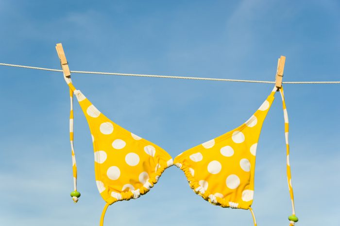 polka dot bikini top