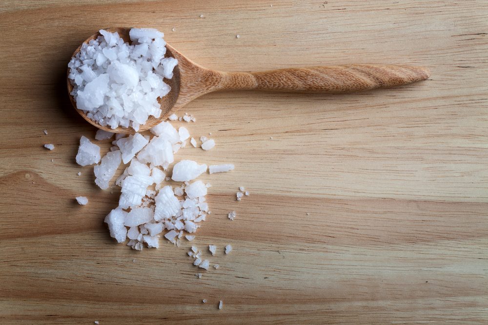 wooden spoon full of MSG