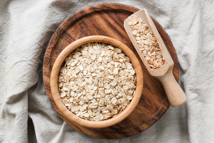 rolled oats in a bowl