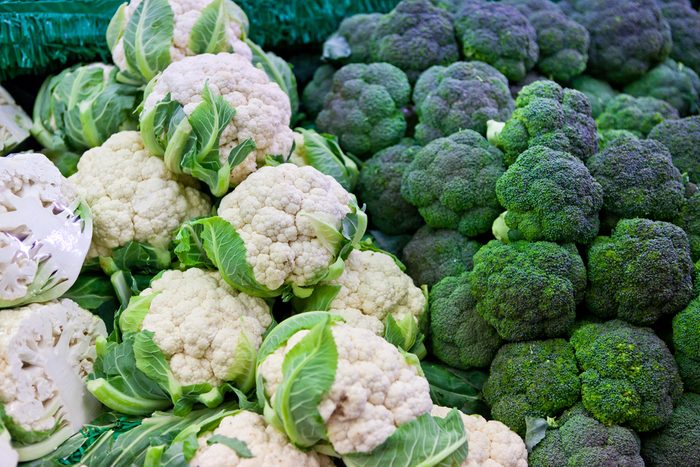 broccoli and cauliflower
