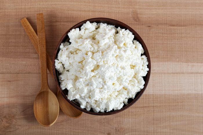 bowl of cottage cheese