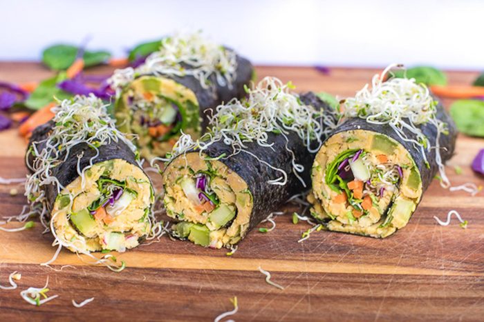 chickpea and tuna wraps