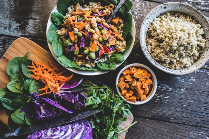 Veggie Bowl over Coconut Quinoa