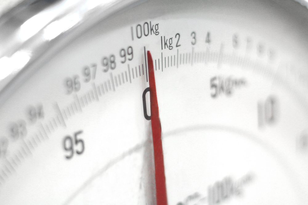 Soft Focus of Weight Scale.